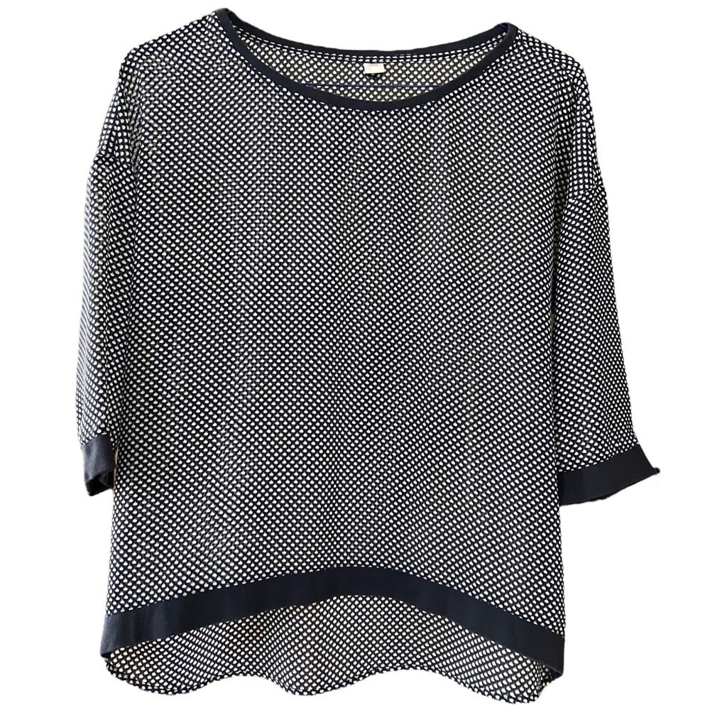 A.oliver Navy Blue High Low Top